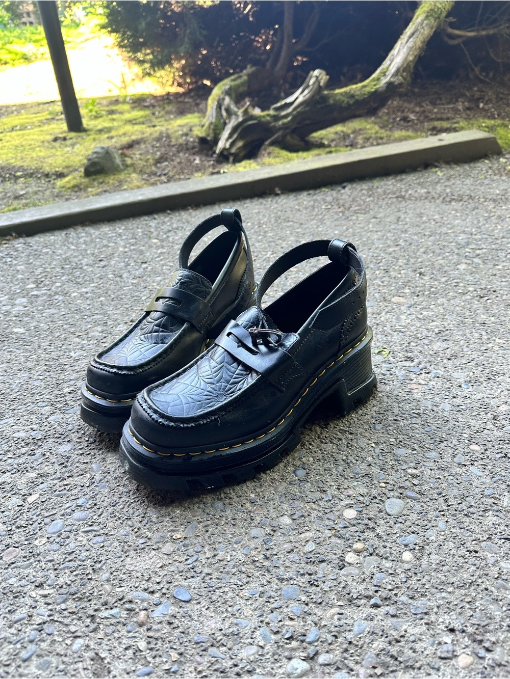Dr. Martens x Wednesday Platform Mary Jane Black Clogs - Picture 2 of 4